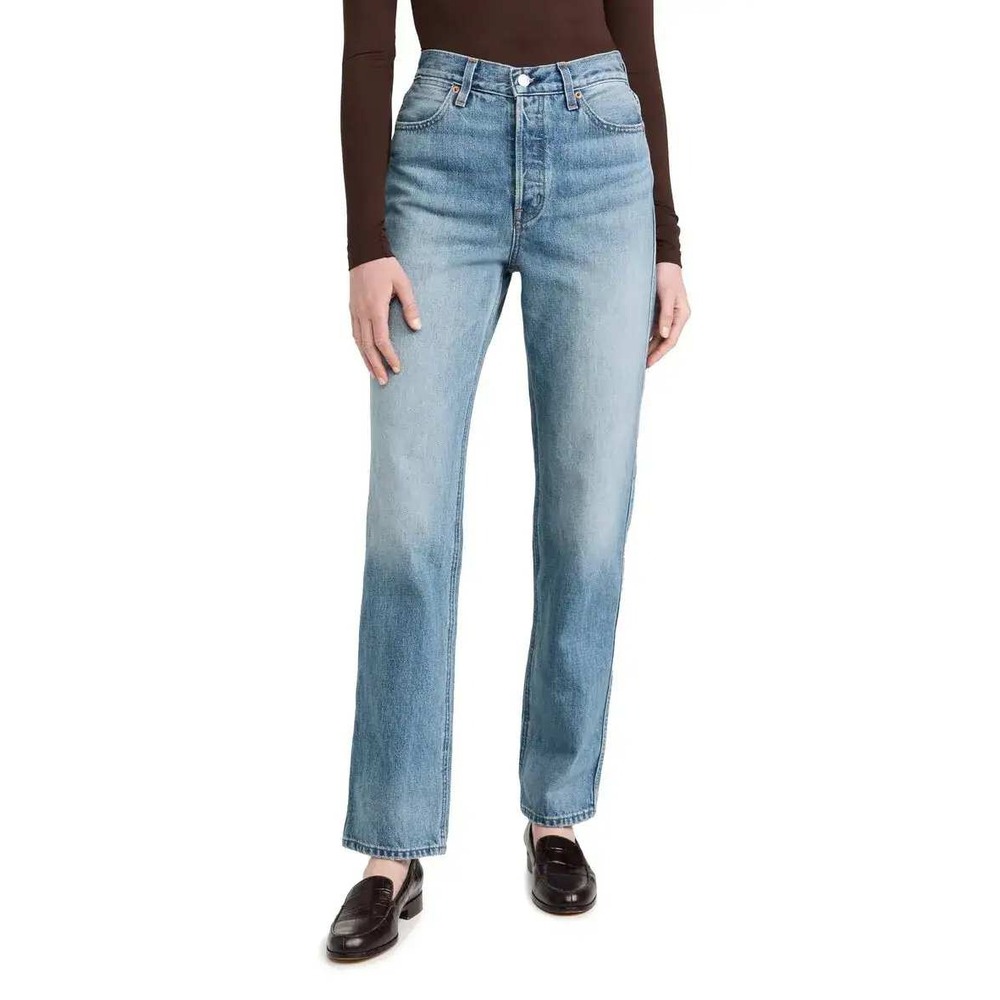 Alex Mill Women’s Straight-Leg Jeans in Light Blue Wash